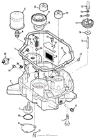 12HP ENGINE OIL BASE AND PUMP ASSEMBLY