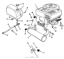 ENGINE FUEL &amp; EXHAUST ASSEMBLY