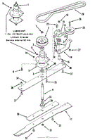 SPINDLE, PULLEYS, AND DRIVE BELT