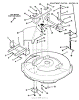 MOWER DECK AND FRONT MOUNT