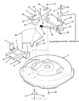 MOWER DECK AND FRONT MOUNT