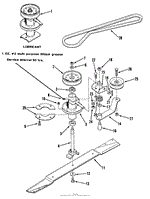 SPINDLE, PULLEYS, AND DRIVE BELT