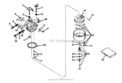 CARBURETOR NO. 631716 (MODEL NO. 56020)