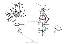 CARBURETOR NO. 631716 (MODEL NO. 56025)