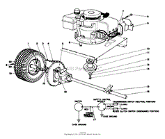 ENGINE AND DIFFERENTIAL ASSEMBLY MODEL NO. 56022