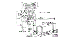 CARBURETOR AND FUEL TANK ASSEMBLY MODEL NO. 170702-1203 AND MODEL NO. 170705-1202