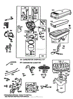 BRIGGS &amp; STRATTON MODEL NO. 191707-0121-01