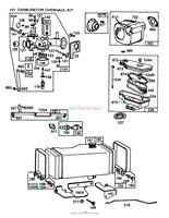 ENGINE BRIGGS &amp; STRATTON MODEL NO. 253707-0177-01(2)