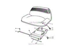 SEAT ASSEMBLY (FOR USE ON MODEL NO. 56195)