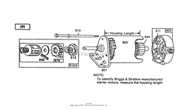 STARTER-BRIGGS &amp; STRATTON NO. 191707-6021-01