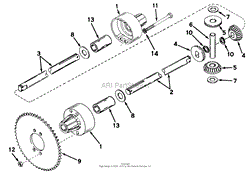 DIFFERENTIAL MODEL 137 TECUMSEH