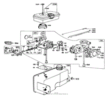 MODEL 299448 CARBURETOR ASSEMBLY (RECOIL &amp; ELECTRIC)