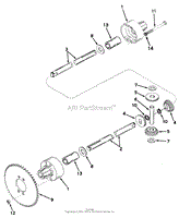 DIFFERENTIAL MODEL 136 TECUMSEH