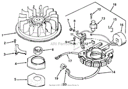 MAGNETO NO. 610816 MODEL NO. V70-125130 (ELECTRIC)