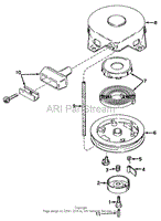 MODEL 590420 REWIND STARTER ASSEMBLY (RECOIL)