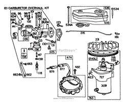 BRIGGS &amp; STRATTON MODEL 191707-5641-01 (MODEL 573(2)