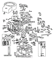 ENGINE BRIGGS &amp; STRATTON MODEL 191707-5641-01 (MODEL 57300)