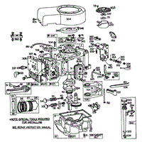 ENGINE BRIGGS &amp; STRATTON MODEL 252707-0223-01, ENGINE BRIGGS &amp; STRATTON MODEL 252707-0177-01 (MODEL 57360)