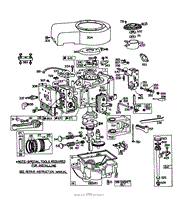 ENGINE BRIGGS &amp; STRATTON MODEL 252707-0177-01