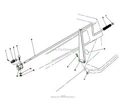 CHUTE CONTROL ASSEMBLY 36&quot; SNOWTHROWER ATTACHMENT MODEL NO. 59160 (OPTIONAL)