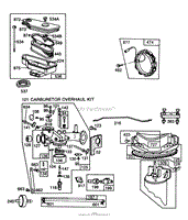 ENGINE BRIGGS &amp; STRATTON MODEL 253707-0157-01(2)