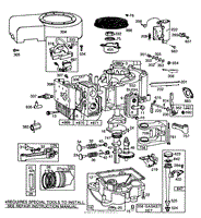 ENGINE BRIGGS &amp; STRATTON MODEL 253707-0157-01