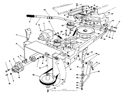 FRAME &amp; PULLEY ASSEMBLY 36&quot; SNOWTHROWER ATTACHMENT MODEL NO. 59160 (OPTIONAL)