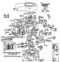 ENGINE BRIGGS &amp; STRATTON MODEL 252707-0177-01 (MODEL 573(2)