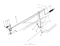 CHUTE CONTROL ASSEMBLY 36&quot; SNOWTHROWER ATTACHMENT MODEL NO. 59160 (OPTIONAL)