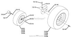 13.000 WHEELS AND TIRES (FRONT TIRES)