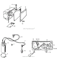 ONAN 16 HP ENGINE (MODEL #BF-MS/2929 E)(CRANKSHAFT, FLYWHEEL, CAMSHAFT, AND PISTON GROUP)