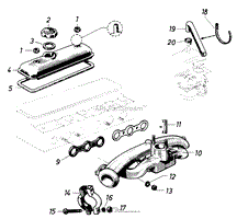 CYLINDER HEAD COVER AND INTAKE MANIFOLD