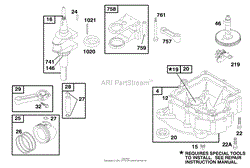 ENGINE BRIGGS &amp; STRATTON MODEL 195707-0421-E1(4)