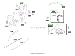 ENGINE BRIGGS &amp; STRATTON MODEL 195707-0421-E1(3)