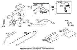 ENGINE BRIGGS &amp; STRATTON MODEL 28M707-1182-E1(9)