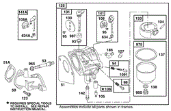 ENGINE BRIGGS &amp; STRATTON MODEL 28M707-1182-E1