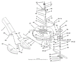 DECK AND SPINDLE ASSEMBLY