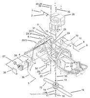 ENGINE AND FUEL TANK ASSEMBLY