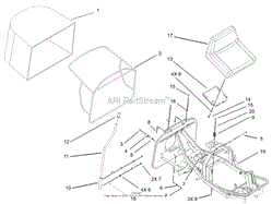 SEAT AND REAR BAG ASSEMBLY