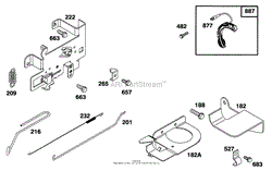 ENGINE BRIGGS &amp; STRATTON MODEL 28M707-0127-01(2)