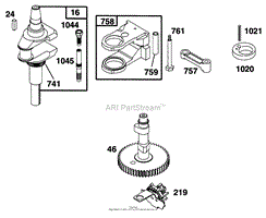 ENGINE BRIGGS &amp; STRATTON MODEL 28M707-0127-01(9)