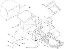 SEAT AND REAR BAG ASSEMBLY