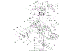 ENGINE AND FUEL TANK ASSEMBLY