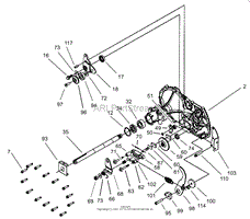 HYDRO TRANSAXLE-ASSEMBLY NO. 106-1840(2)