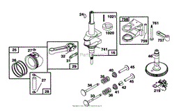 ENGINE BRIGGS &amp; STRATTON MODEL 254707-0128-01(8)