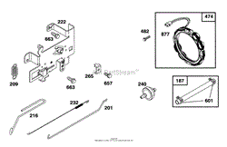 ENGINE BRIGGS &amp; STRATTON MODEL 283707-0156-01(4)