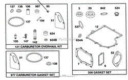 ENGINE BRIGGS &amp; STRATTON MODEL 283707-0156-01(6)