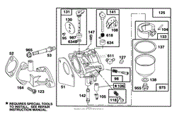 ENGINE BRIGGS &amp; STRATTON MODEL 283707-0156-01(8)