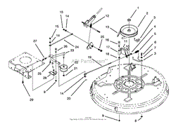 PULLEY &amp; BELT ASSEMBLY (32&quot; CUTTING UNIT)