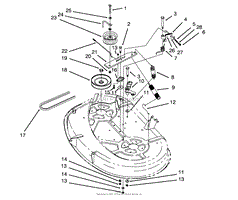 BRAKE ASSEMBLY (38&quot; CUTTING UNIT)